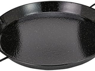 Lacor - 60151 - Paellera Esmaltada 50 cms- Negro