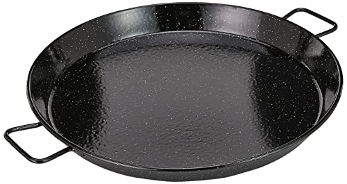 Lacor - 60151 - Paellera Esmaltada 50 cms- Negro