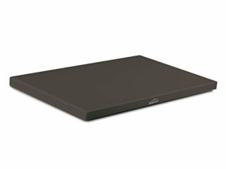Lacor - 60480 - Tabla de Corte Cocina, Polietileno, Con Tacos Antideslizantes, Antibacteriana, Apto para el lavavajillas, Indeformable, 32,5 x 26,5 x2cm - Negro