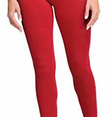Ladeheid Leggins Largos Mallas Deportivas Mujer LA40-133 (Rojo, XL)