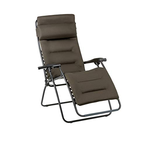 LAFUMA MOBILIER Sillón Relax, Plegable y ajustable, RSXA Clip, Air Comfort, Color: Acero, LFM2038-7057