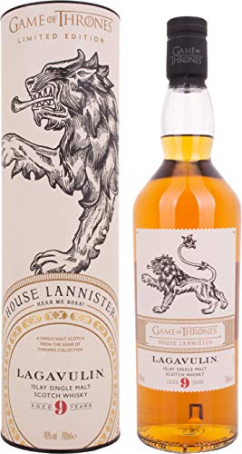 Lagavulin - Whisky Scotch Islay Single Malt, Edición Limitada Juego de Tronos: Casa Lannister, 700 ml