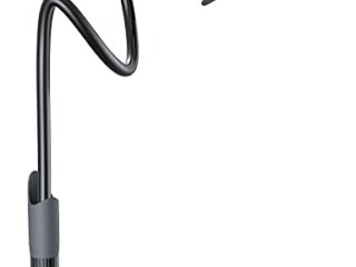Lamicall Soporte Móvil con Cuello de Cisne - Soporte Teléfono e Smartphones para iPhone 13 Pro MAX, 12 Pro MAX/Mini, 11 Pro XS MAX XR X 8 7 6 Plus, Samsung S10 S9, Huawei, Otras Smartphones - Negro