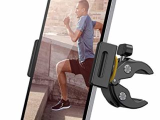 Lamicall Soporte Tablet para Cinta de Correr Bicicleta - Universal Soporte Ajustable para 4.7"~13" Tablets para 2020 iPad Pro 9.7, 10.5, 12.9, iPad Air 2 3 4, iPad Mini 2 3 4, iPhone, Otras Tablets