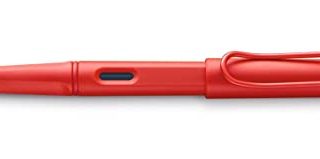 Lamy Safari Cozy 020 Special Edition - Pluma estilográfica moderna de color fresa con mango ergonómico y diseño atemporal, grosor de la pluma F