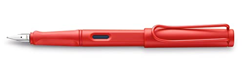 Lamy Safari Cozy 020 Special Edition - Pluma estilográfica moderna de color fresa con mango ergonómico y diseño atemporal, grosor de la pluma F
