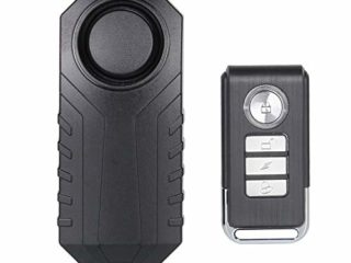 Lancoon Alarma De Bicicleta, Antirrobo para Vehículos De Motocicleta con Control Remoto, 113 Db Super Loud (Paquete De 1)