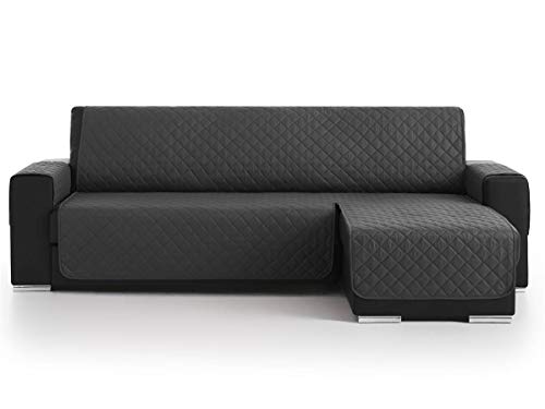 Lanovenanube - Funda Chaise Longue Acolchado Mallorca - Práctica - Izquierda 240 cm - Color Gris C10
