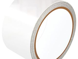 LANUCN Cinta de Reparación de PVC - 5 cm x 5 m, Transparente Parche para Lonas, Cubierta de Remolque, Invernadero, Toldo, Carpa, Tienda Campaña y Persianas