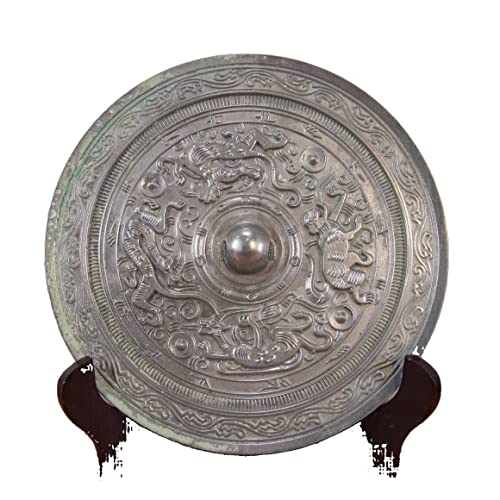 LAOJUNLU Período de la dinastía Tang, bronce, cuatro bestias espejo de bronce antiguo obra maestra colección de solitario chino tradicional joyería