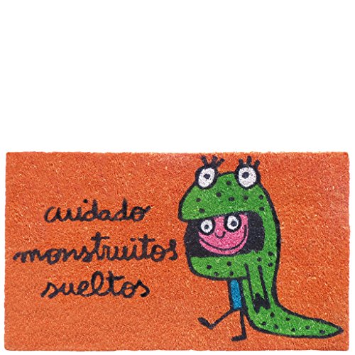 Laroom Felpudo, Yute, Naranja, 40x70cm