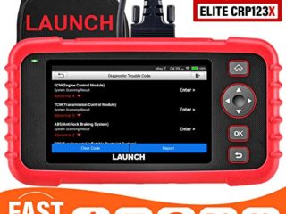 LAUNCH CRP123X Interfaz de Diagnosis Motor Transmisión ABS SRS OBD2 Escáner Android Detección AutoVIN 10 Modos Funciones OBDII Datos en Vivo Control de Emisones Actualización por WiFi Incluida
