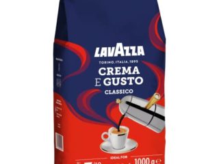 Lavazza Café en Grano Tostado Crema e Gusto, Café Espresso Arábica y Robusta, Paquete de 1 Kg