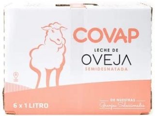 LECHE DE OVEJA SEMIDESNATADA, DE ORIGEN ESPAÑOL COVAP BRICK PACK 6 X 1 L.