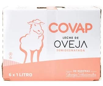 LECHE DE OVEJA SEMIDESNATADA, DE ORIGEN ESPAÑOL COVAP BRICK PACK 6 X 1 L.