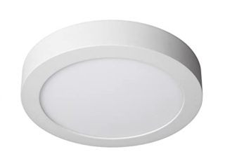 LEDUNI Downlight Panel Superficie LED Circular Redonda 20W 2000LM Plafon Redondo Para techo y Pared Color Blanco Frío 6000K Angulo 120 IP40 OPAL Aluminio 225 * 40Hmm