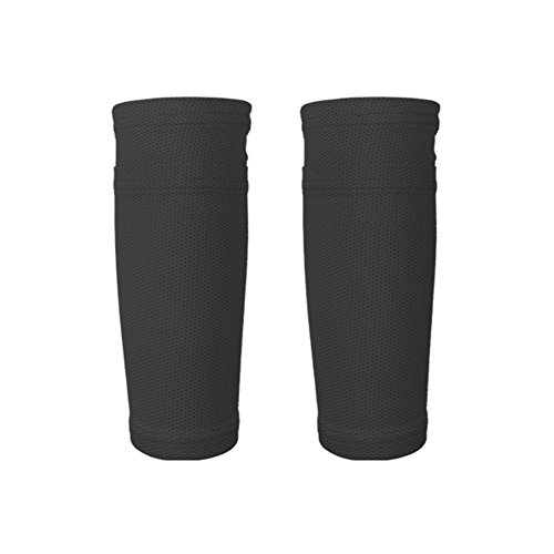 Leezo Soccer Calcetines De Protección con Bolsillo para Protectores Shin, Mangas De Pierna para Correr Ciclismo Fútbol Rugby Gimnasio Golf Tenis