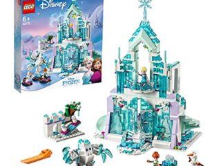 LEGO 43172 Disney Princess Palacio Mágico de Hielo de ElsaJuguete de ConstrucciónRegalos para Niñas y Niños 6 Años