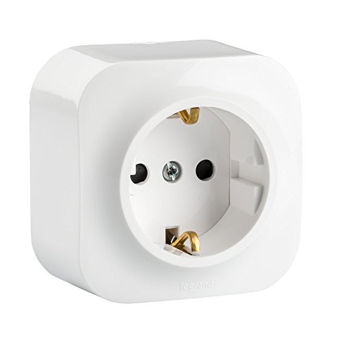 Legrand 782420 pared, enchufe 1 toma, Schuko, Blanco