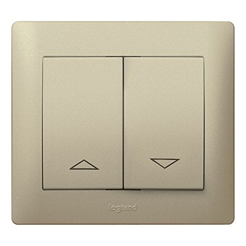 Legrand galea life - Tecla mando persiana doble interruptor pulsador galea titanio