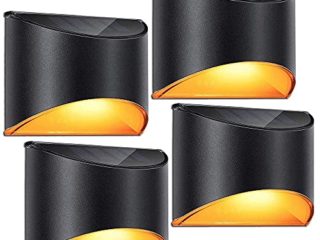 LeiDrail Luz Solar Exterior Focos LED Solares Exterior Impermeable Luces Solares Decorativa para Exterior Jardin Camino 4-Paquete