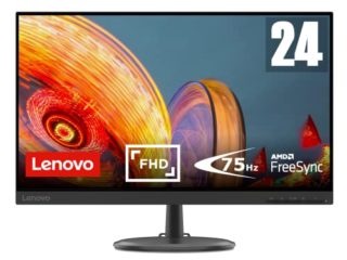 Lenovo D24-20 - Monitor 23.8" FullHD (VA, 75Hz, 4ms, HDMI, VGA, FreeSync) Ajuste de inclinación - Negro
