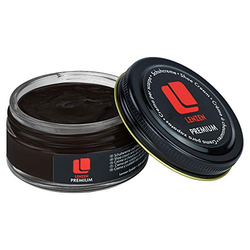 Lenzen Crema para Zapatos de Piel I Betún para Zapatos de Piel (Negro)