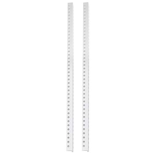 Les-Theresa 2 piezas Perfil de extrusión de aluminio Viga en forma de L 40 agujeros Accesorios de robot 12x12 mm 3103-0040-0328
