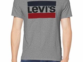 Levi's Logo Graphic 84 Sportswear L Camiseta, Gris (Midtone Grey), Hombre