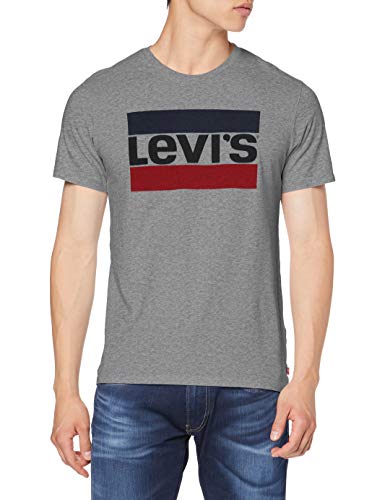 Levi's Logo Graphic 84 Sportswear L Camiseta, Gris (Midtone Grey), Hombre