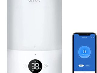 LEVOIT 3L Top-Fill Humidificador a Bebés para Aliviar Mocos con 25H, Ultrasónico de Vapor Frío y Difusor Compatible con Alexa y APP, <28dB Silencioso AUTO Modo, Temporizador a Cuarto, Dual 200S,Blanco