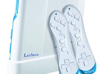 LEXIBOOK JG7425 Consola de Videojuegos, 221 Juegos y Controladores inalámbricos, Blanco/Azul