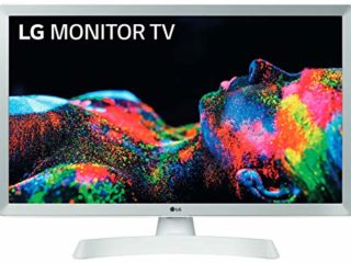 LG 24TL510S-WZ - Monitor Smart TV de 61cm (24") con Pantalla LED HD (1366x768, 16:9, DVB-T2/C/S2, WiFi, Miracast, USB Grabador, 10 W, 2xHDMI 1.4, 1xUSB 2.0, Óptica) Color Blanco