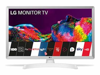 LG 28TN515S- WZ - Monitor Smart TV de 70 cm (28") con Pantalla LED HD (1366 x 768, 16:9, DVB-T2/C/S2, WiFi, 5 ms, 250 CD/m2, 5 M:1, Miracast, 10 W, 1 x HDMI 1.3, 1 x USB 2.0), Color Blanco