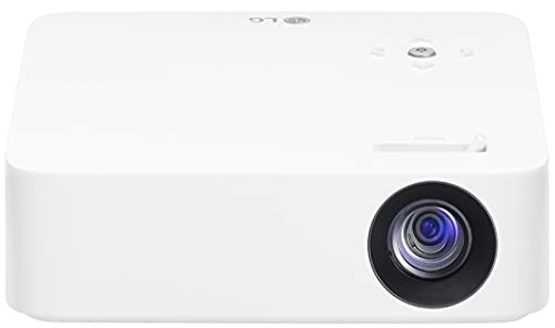 LG CineBeam PH30N - Proyector portátil con batería integrada (hasta 100", autonomía 2 horas, fuente LED, 250 lúmenes, 1280 x 720 píxeles) Color Blanco