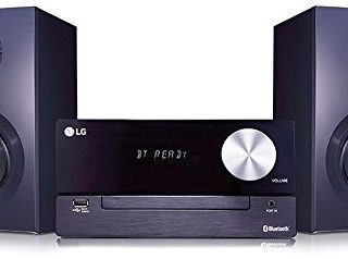 LG CM2460 - Microcadena (2 x 50 W, 2 Vías, 80 Hz-20 kHz, USB), Color Negro
