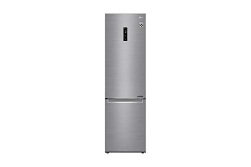 LG GBB72PZDFN - Frigorífico Combi No Frost 200cm, con congelador, compresor Smart Inverter, 419 litros, color Inox Antihuellas