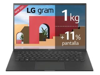 LG Gram 14Z90P-G.AA88B - Odenador Portátil i7 14 pulgadas ultrafino, Windows 11, 16GB RAM, 512GB SSD, Teclado QWERTY, color Negro