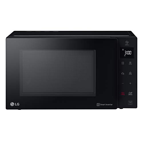 LG MH6535GIB - Microondas con grill, 25 litros, 1000 W, Smart Inverter, display digital, Color Negro
