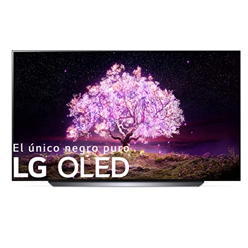LG OLED OLED55C1-ALEXA - Smart TV 4K UHD 55 pulgadas(139 cm), Inteligencia Artificial, 100% HDR, Dolby ATMOS, HDMI 2.1, USB 2.0, Bluetooth 5.0, WiFi, Color Negro mate/Titán