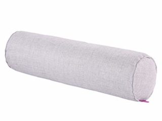LGYKMU De Lino Color Sólido Caramelo Rollo Cojines Cilíndricos Embarazo Almohada Almohada para Cuello De Casa Rural El Amortiguador del Sofá del Salón De Belleza del Pie Almohadilla,Gris,20 * 120cm