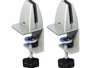 LIAOLI Pinza de separación de escritorio para escritorio, abrazadera de mesa para separación, abrazadera de mesa para oficina en casa, plexiglás, para protección contra vómitos
