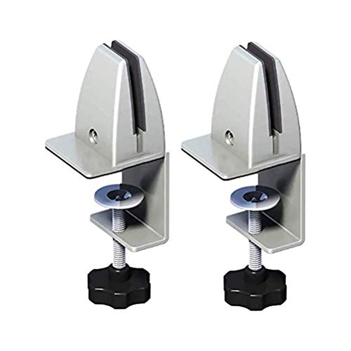 LIAOLI Pinza de separación de escritorio para escritorio, abrazadera de mesa para separación, abrazadera de mesa para oficina en casa, plexiglás, para protección contra vómitos
