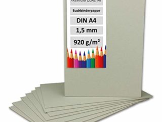 Libro Binder cartón DIN A4 (grosor 1,5 mm, gramaje: 920 g/m² | Formato: 297 x 210 mm