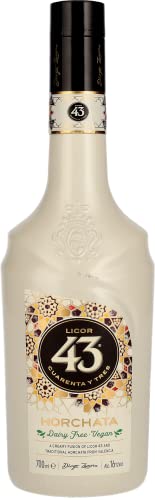 Licor 43 Horchata - Fusión Licor 43 y Horchata Valenciana - Licor Vegano y apto para Celiacos - Sin Gluten - Botella 700 ml