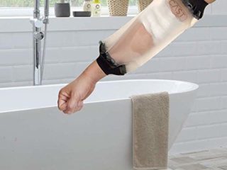 Lifeswonderful - Protector Impermeable Reutilizable para Cubrir el Yeso, Escayola o el Vendaje per Codo, Línea PICC, Catéter Central, Quimioterapia