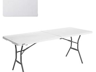 LIFETIME 80471 - Mesa plegable multiusos ultrarresistente lifetime 184x76x73 cm uv100, Color Blanco
