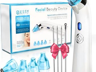Limpiador de Poros Succionador de Puntos Negros y Espinillas Extractor Puntos Negros Removedor Aparato para Quitar Acne Microdermoabrasion Limpia Poros Blackhead Remover Vacuum Pore Cleanser Facial
