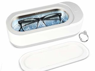 Limpiador Ultrasónico, Limpiador Ultrasónico Profesional de Bajo Ruido de 350 ml 46KHz, Adecuada para Gafas Joyas Relojes