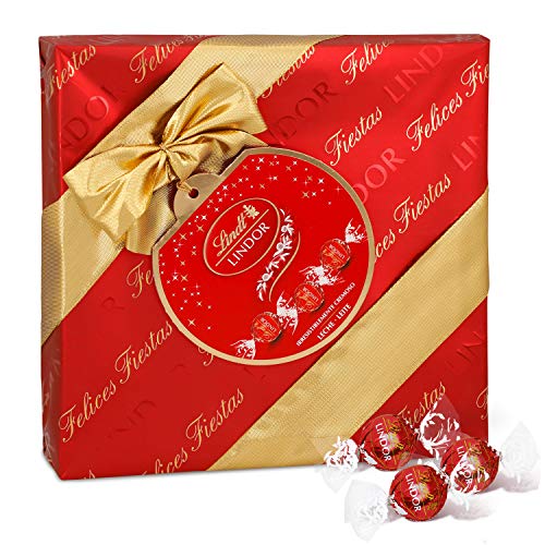 Lindt Lindor Caja de Regalo de Bombones, de Chocolate con Leche, 287g